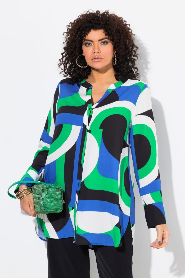 Plus size veliki brojevi Bluza dugih rukava dužeg kroja za punije