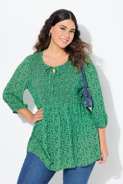 Veliki brojevi Bluza 3/4 rukava A kroja moda za punije