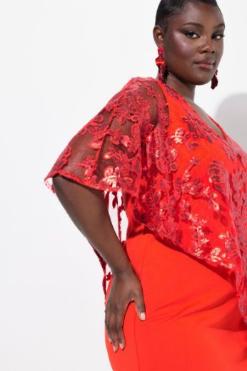 Plus size veliki brojevi Haljina elegantna s čipkom za punije