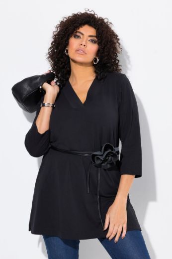 Plus size veliki brojevi Majica duži model V ovratnika za punije