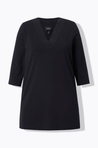 Plus size veliki brojevi Majica duži model V ovratnika za punije