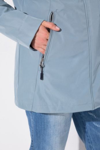 Plus size veliki brojevi Jakna lagana funkcionalna s kapuljačom za punije