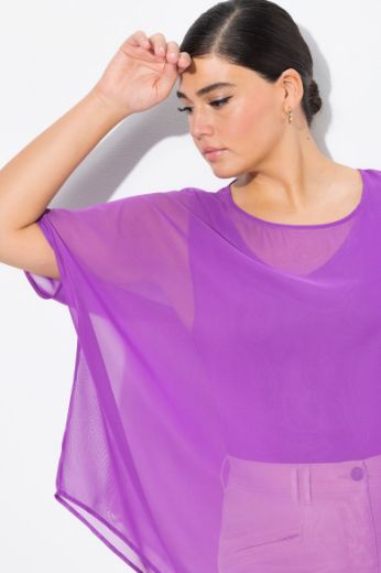 Plus size veliki brojevi Bluza spuštenih rukava za punije