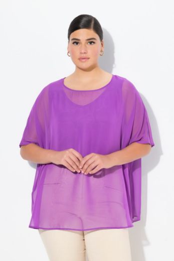 Plus size veliki brojevi Bluza spuštenih rukava za punije