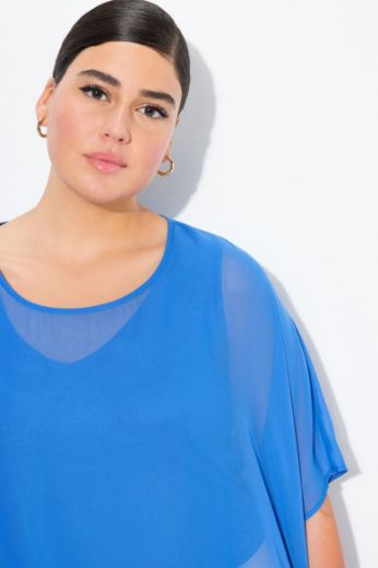 Plus size veliki brojevi Bluza spuštenih rukava za punije