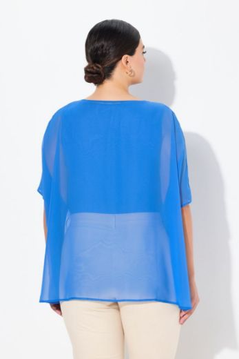 Plus size veliki brojevi Bluza spuštenih rukava za punije