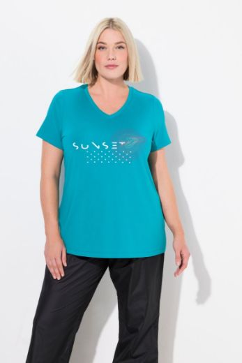 Plus size veliki brojevi Majica funkcionalna kratkih rukava V ovratnika za punije