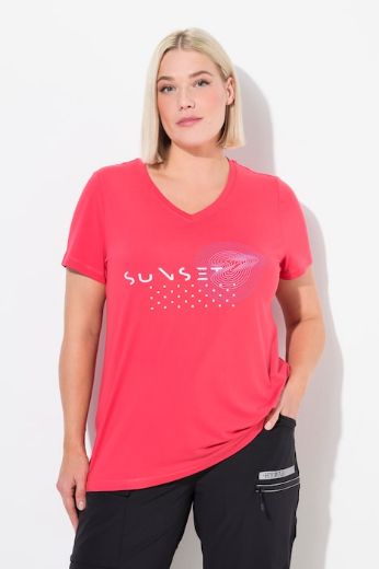 Plus size veliki brojevi Majica funkcionalna kratkih rukava V ovratnika za punije
