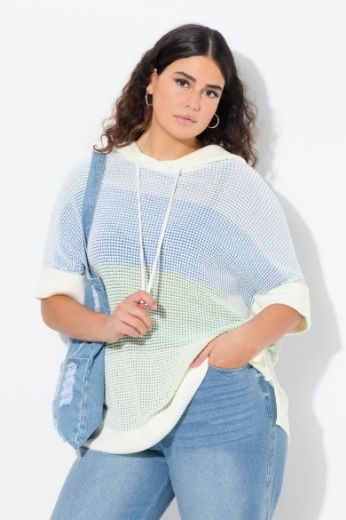 Plus size veliki brojevi Pulover kratkih rukava s kapuljačom za punije