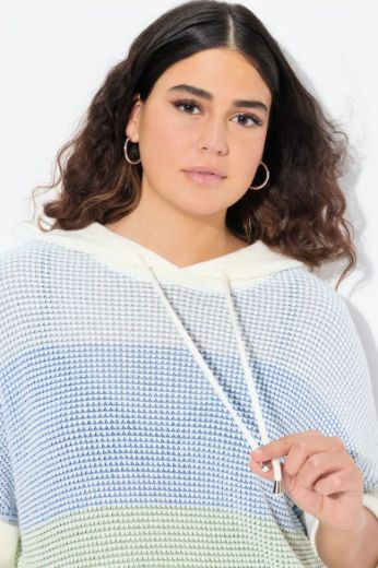 Plus size veliki brojevi Pulover kratkih rukava s kapuljačom za punije