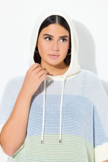 Plus size veliki brojevi Pulover kratkih rukava s kapuljačom za punije