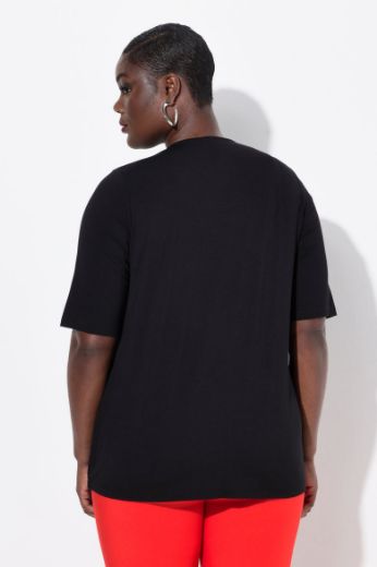 Plus size veliki brojevi Majica 2u1 na pruge za punije