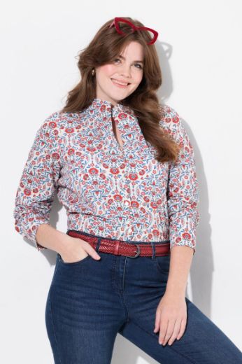 Plus size veliki brojevi Bluza dugih rukava s printom pasa za punije