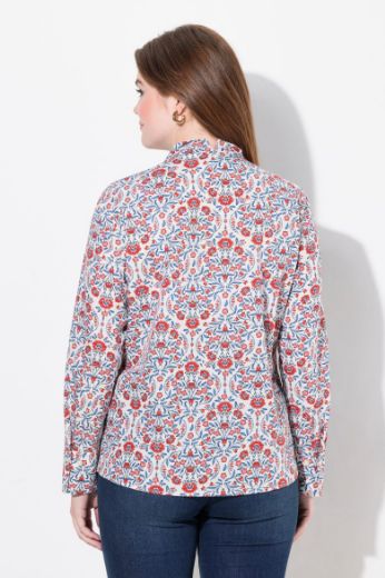 Plus size veliki brojevi Bluza dugih rukava s printom pasa za punije
