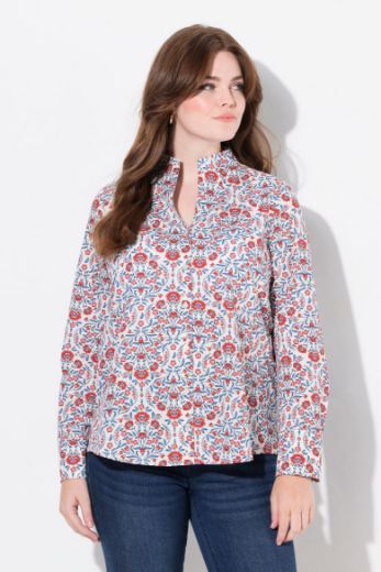 Plus size veliki brojevi Bluza dugih rukava s printom pasa za punije
