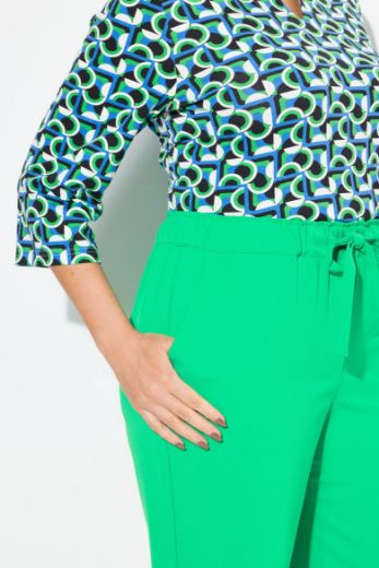 Plus size veliki brojevi Hlače ravnog kroja nogavica s vezanjem u struku za punije