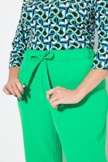 Plus size veliki brojevi Hlače ravnog kroja nogavica s vezanjem u struku za punije