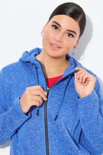 Plus size veliki brojevi Jakna lagana s kapuljačom od flisa za punije