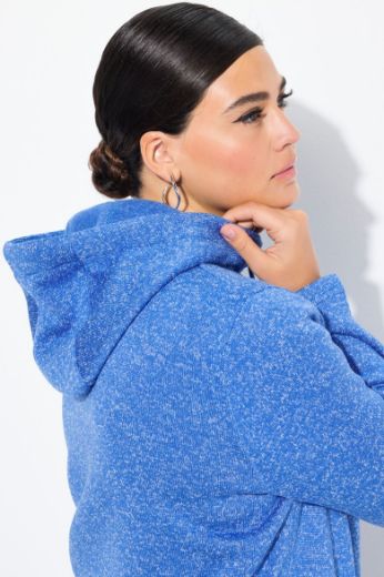 Plus size veliki brojevi Jakna lagana s kapuljačom od flisa za punije
