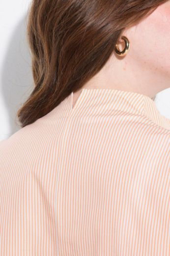 Plus size veliki brojevi Bluza povišenog ovratnika na pruge za punije