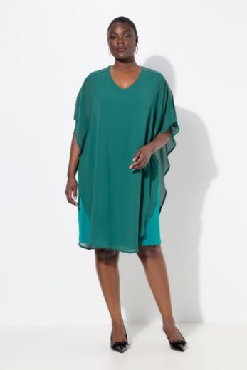 Plus size veliki brojevi Haljina elegantna  s dekorativnim ukrasima na ramenima za punije