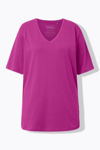 Plus size veliki brojevi Majica V izrez Basic za punije