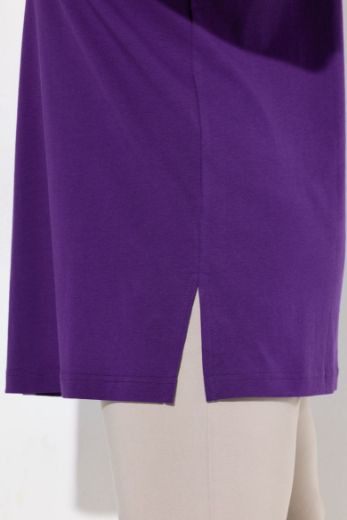 Plus size veliki brojevi Majica V izrez Basic za punije
