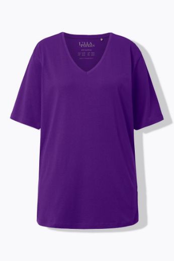 Plus size veliki brojevi Majica V izrez Basic za punije
