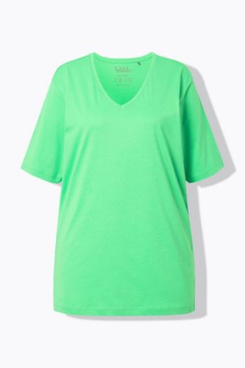 Plus size veliki brojevi Majica V izrez Basic za punije