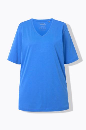 Plus size veliki brojevi Majica V izrez Basic za punije
