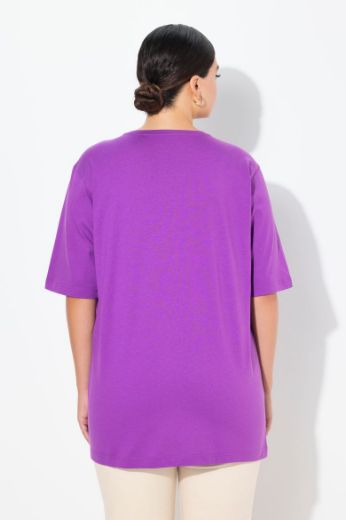 Plus size veliki brojevi Majica V izrez Basic za punije