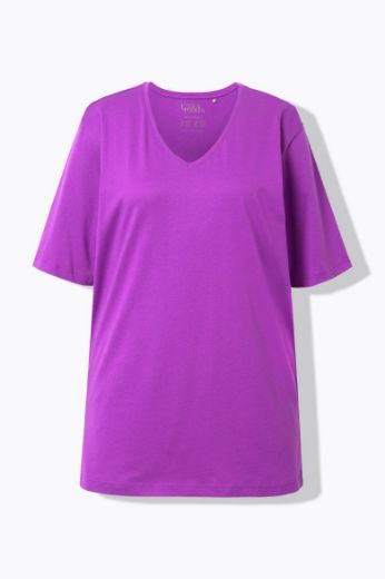 Plus size veliki brojevi Majica V izrez Basic za punije