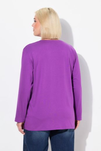 Plus size veliki brojevi Majica Basic dugi rukavi za punije
