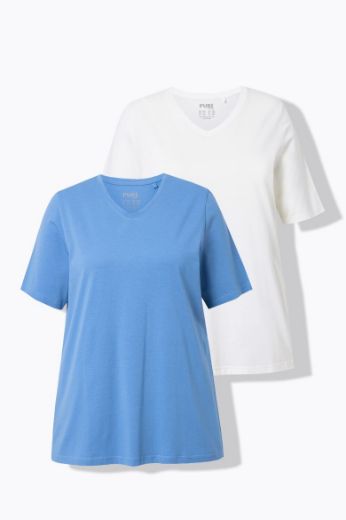 Plus size veliki brojevi Majica 2 komada kratkih rukava za punije