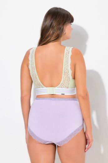 Plus size veliki brojevi Grudnjak sportski minimizer s dodatkom ukrasne čipke za punije