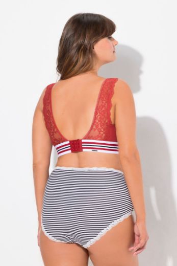 Plus size veliki brojevi Grudnjak sportski minimizer s dodatkom ukrasne čipke za punije