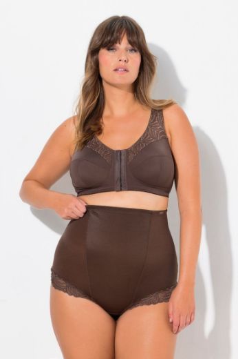 Plus size veliki brojevi Hlače visokog struka s dodatkom čipke za punije