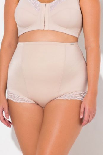 Plus size veliki brojevi Hlače visokog struka s dodatkom čipke za punije