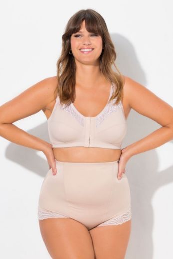 Plus size veliki brojevi Hlače visokog struka s dodatkom čipke za punije