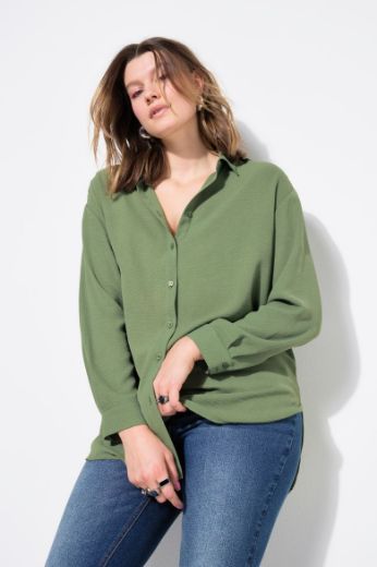 Plus size veliki brojevi Bluza krep za punije