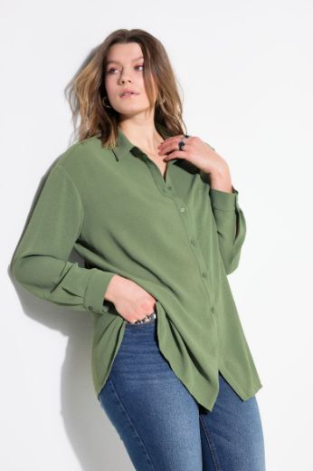Plus size veliki brojevi Bluza krep za punije