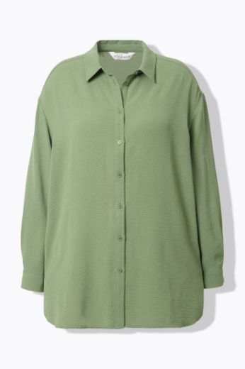 Plus size veliki brojevi Bluza krep za punije