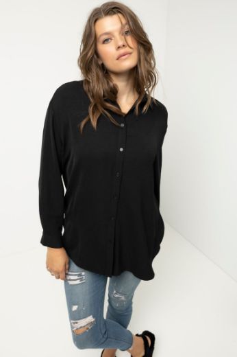 Plus size veliki brojevi Bluza krep za punije