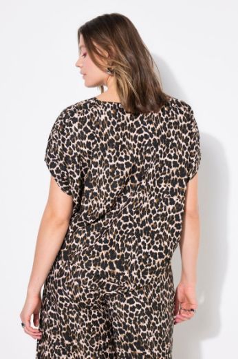 Plus size veliki brojevi Majica kratkih rukava V ovratnika za punije