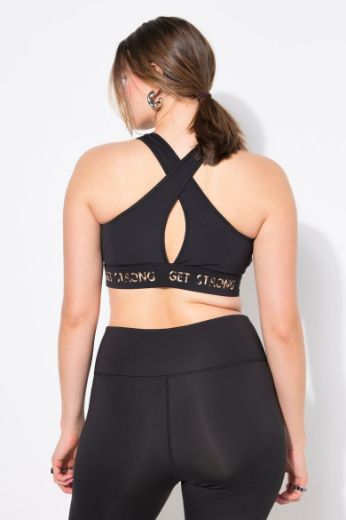 Plus size veliki brojevi Grudnjak sportski s leopard uzorkom za punije