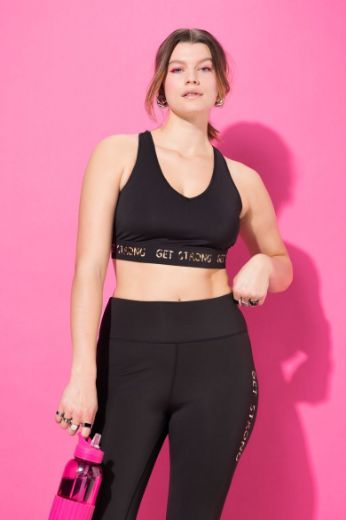 Plus size veliki brojevi Grudnjak sportski s leopard uzorkom za punije