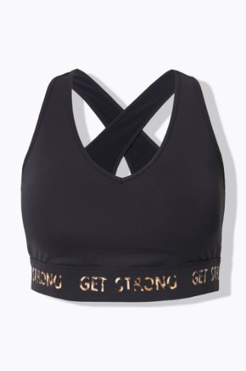 Plus size veliki brojevi Grudnjak sportski s leopard uzorkom za punije