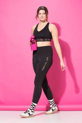 Plus size veliki brojevi Tajice sportske visokog struka za punije