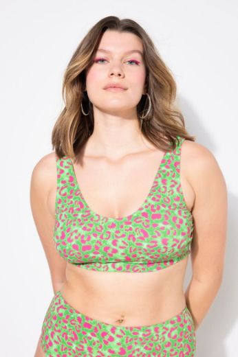 Plus size veliki brojevi Kupaći kostim gornji dio s leopard uzorkom za punije