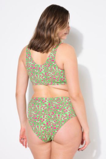 Plus size veliki brojevi Kupaći kostim gornji dio s leopard uzorkom za punije
